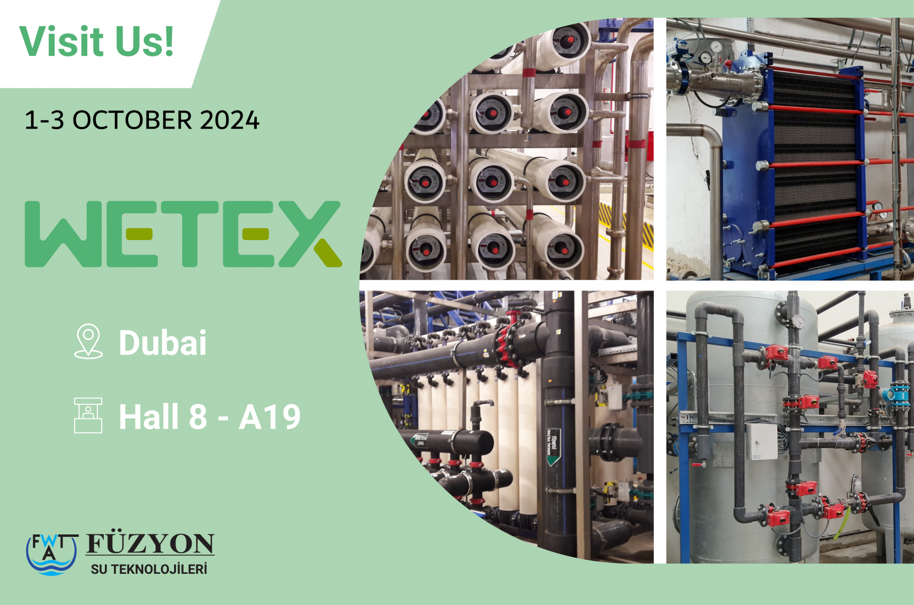 01 - 03 Ekim 2024 DUBAI WETEX Fuarına Uzman Kadromuz İle Katılım Sağladık